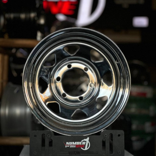 رینگ-فابریک-6پیچ-8پاترول-سایز-15-کروم-خارجی-تصویر-1