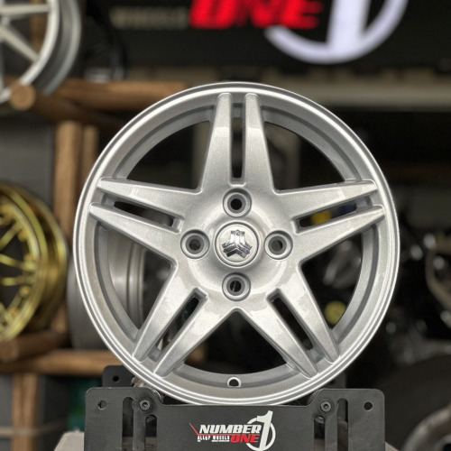 رینگ فابریک 5 پر دوشاخ ستاره ای سایز 14 نقره ای نیریز