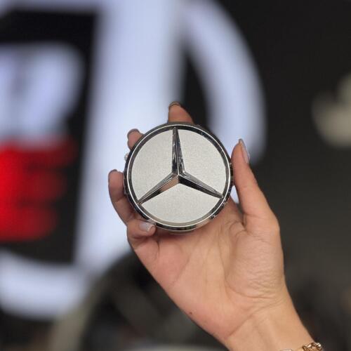 قالپاق وسط رینگ خودرو بنز نقره ای 